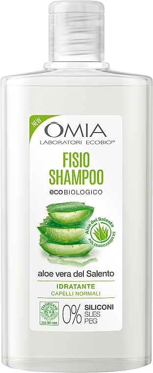 Шампунь для волосся "Алое вера" - Omia Laboratori Ecobio Shampoo Aloe Vera — фото N1