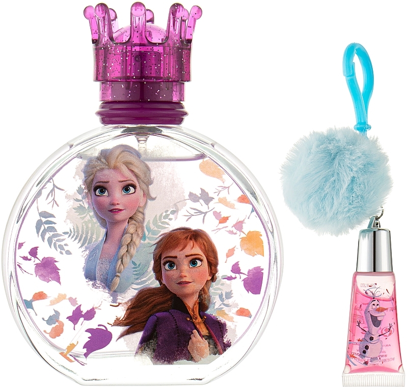 Disney Frozen II - Набор (edt/100ml + lipgloss/7ml + bag) — фото N2