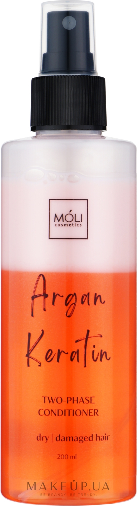 Двухфазный кондиционер-спрей с маслом арганы и кератином - Moli Cosmetics Argan Spray — фото 200ml