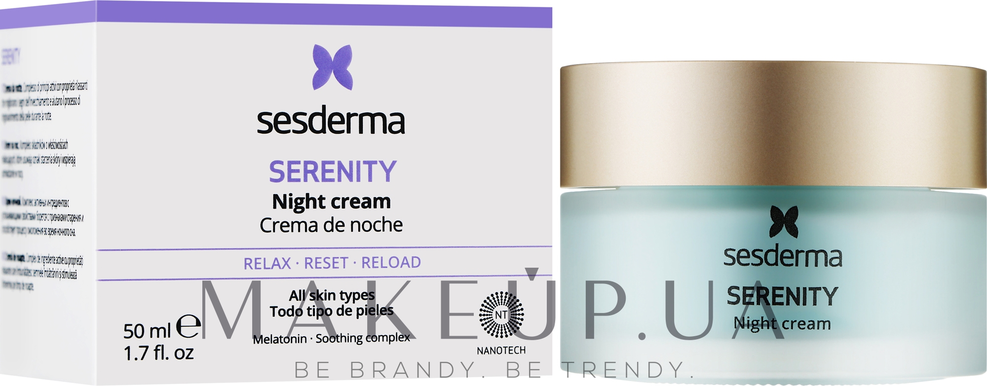 Нічний крем для обличчя - Sesderma Serenity Night Cream — фото 50ml