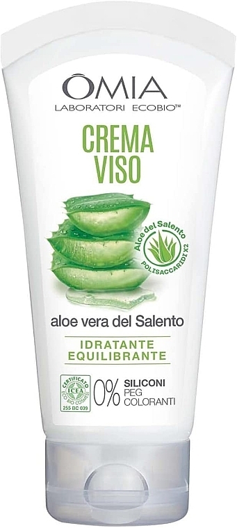 Крем для лица с алоэ вера - Omia Labaratori Ecobio Aloe Vera Face Cream — фото N1