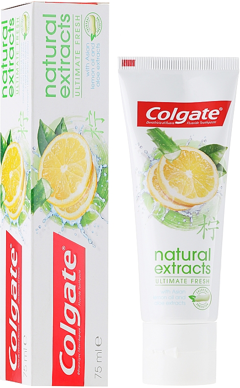 Зубная паста "Безупречная свежесть" - Colgate Natural Extracts Ultimate Fresh Lemon — фото N3
