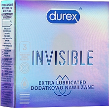 Презервативи додатково зволожені, ультратонкі, 3 шт. - Durex Invisible — фото N4