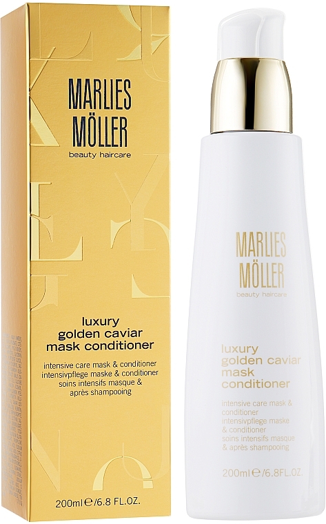Маска-кондиціонер для волосся, з екстрактом чорної ікри - Marlies Moller Luxury Golden Caviar Mask Conditioner * — фото N1