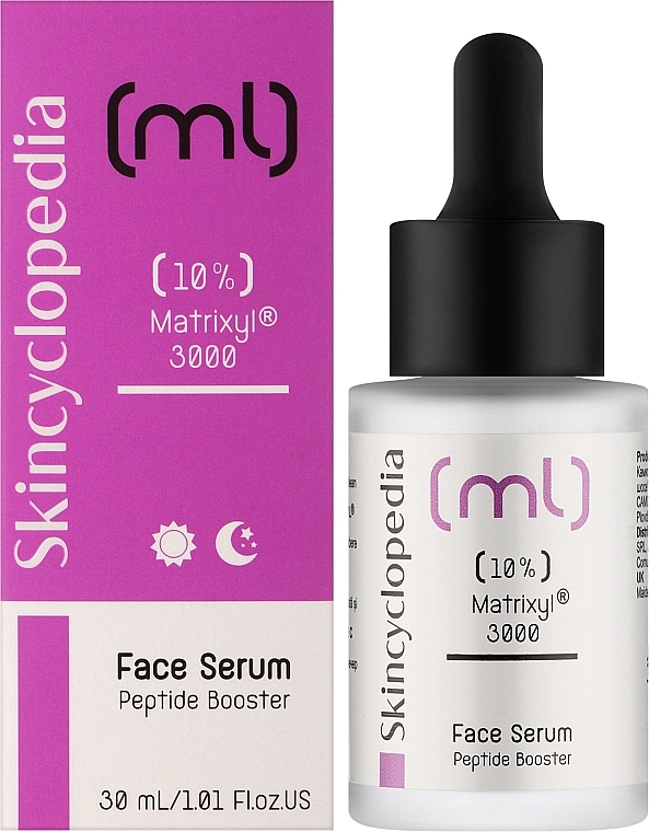 Пептидная сыворотка для лица против морщин - Skincyclopedia Face Serum Peptide Booster & Matrixyl 3000 — фото N2