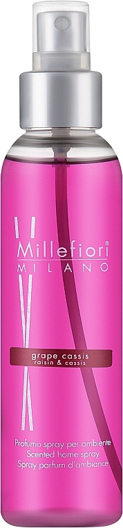 Ароматический спрей для дома "Виноград и черная смородина" - Millefiori Milano Natural Grape Cassis Scented Home Spray