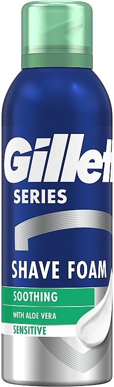 Піна для гоління для чутливої шкіри - Gillette Series Sensitive Skin Shave Foam for Men