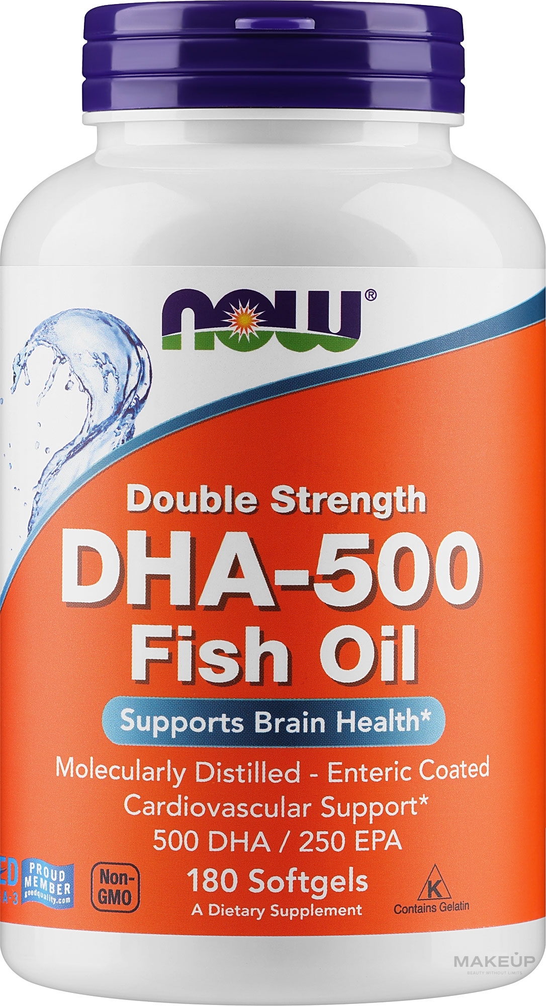 Капсулы DHA-500/250 EPA - Now Foods — фото 180шт