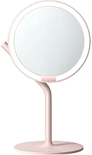 Парфумерія, косметика Дзеркало для макіяжу, рожеве - Amiro Mate S LED Mirror AML117F Pink