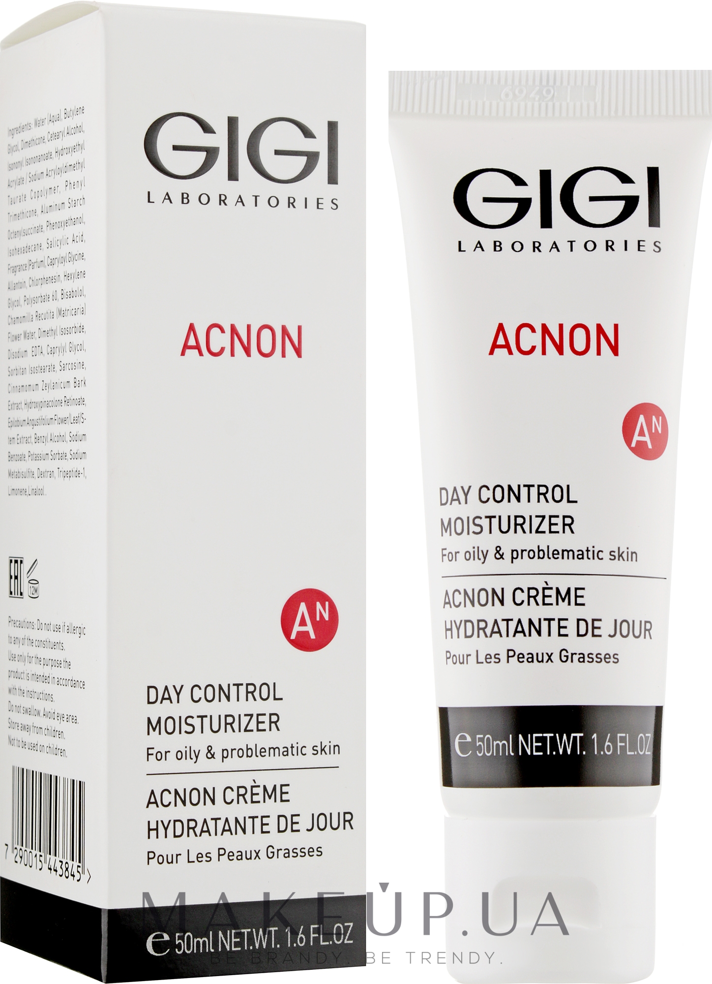 Дневной увлажняющий крем для жирной и комбинированной кожи - Gigi Acnon Day Control Moisturizer — фото 50ml