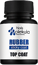 Топ каучуковый для ногтей - Nails Molekula Top Coat Rubber Sticky — фото N2