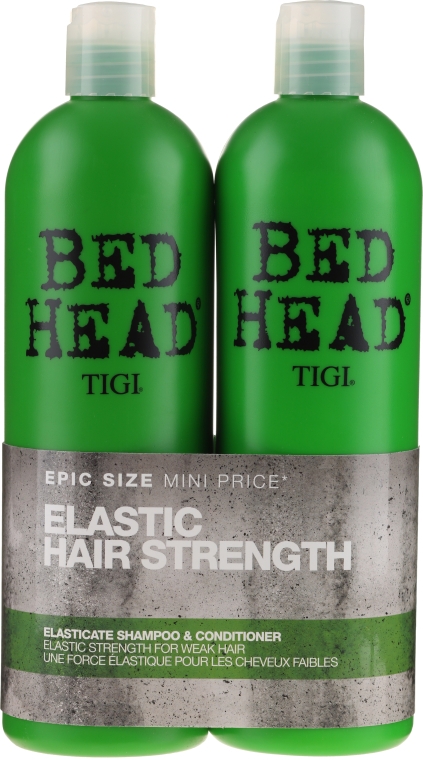 Набор - Tigi Bed Head Elastic Hair Strenght (sh/750ml + cond/750ml)