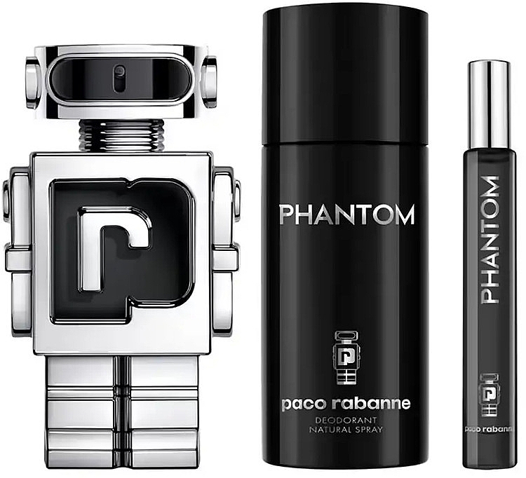 Paco Rabanne Phantom - Набір (edt/100ml + edt/10ml + deo/150ml) — фото N2