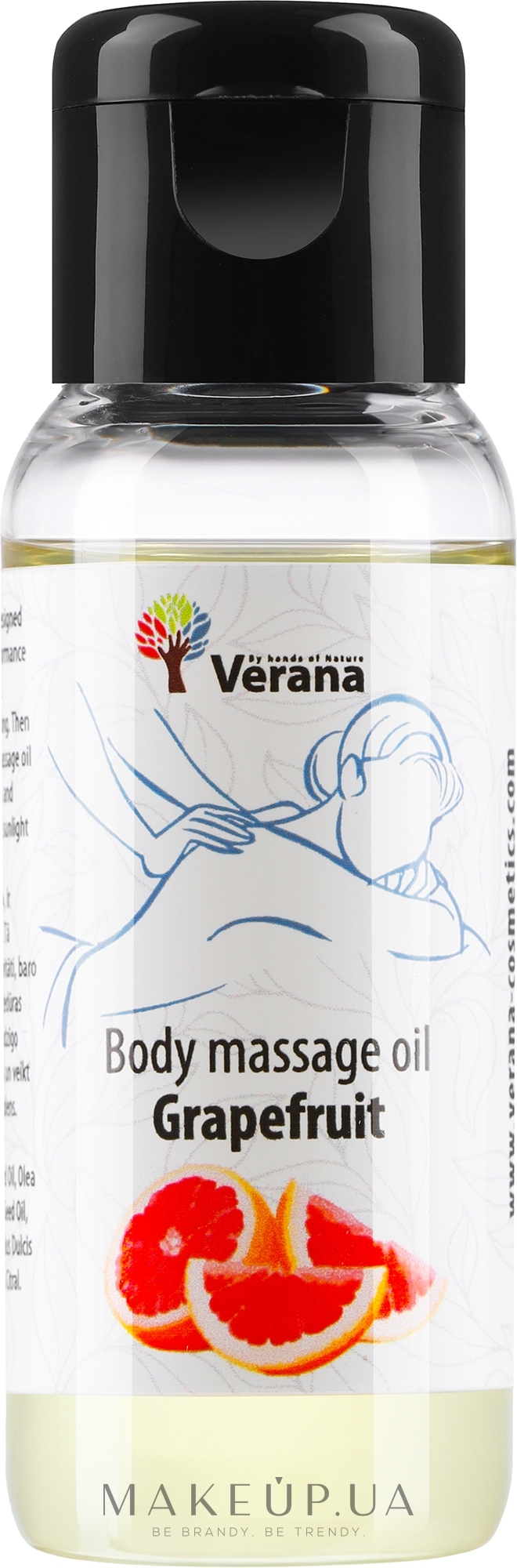 Массажное масло для тела "Grapefruit" - Verana Body Massage Oil — фото 30ml