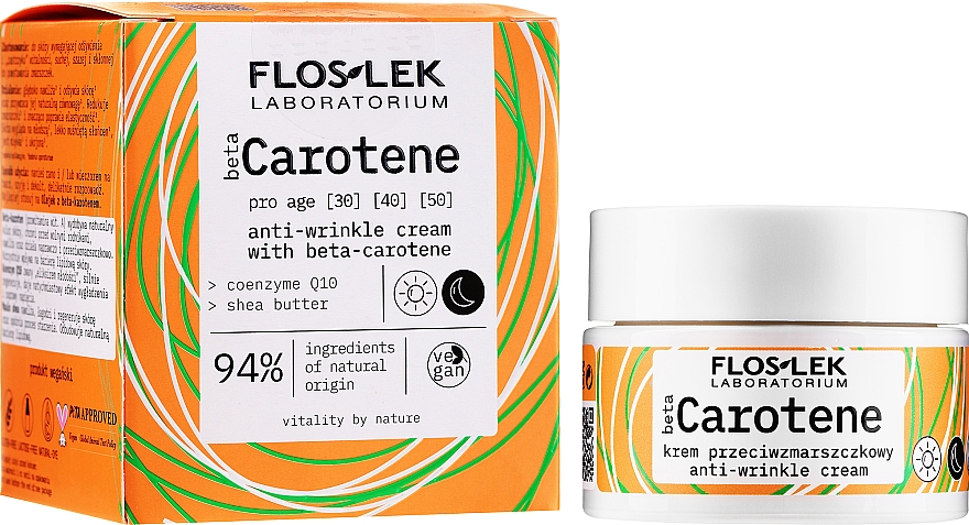 Крем проти зморщок з бета-каротином - Floslek Beta Carotene Cream — фото N2