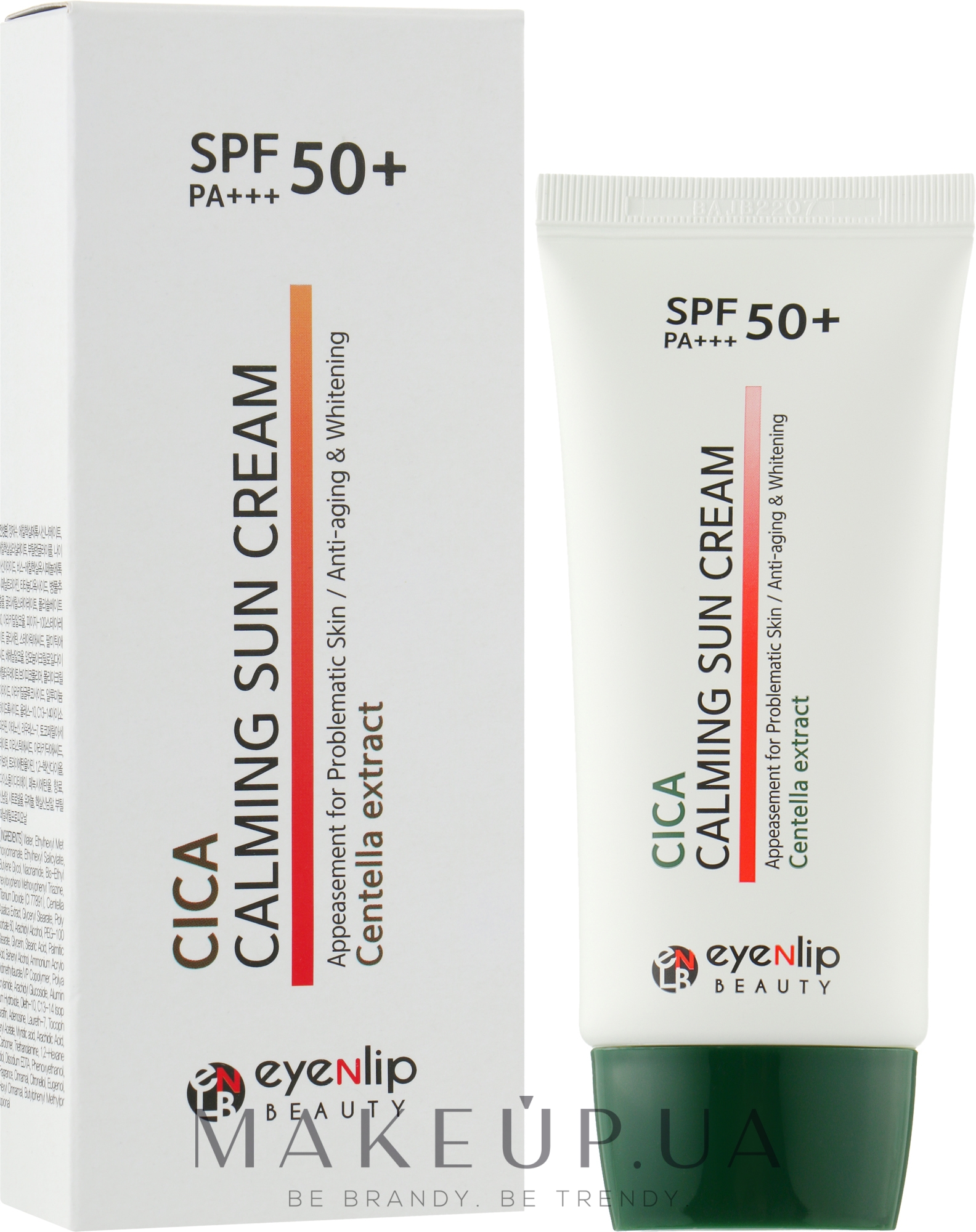 Успокаивающий солнцезащитный крем с центеллой - Eyenlip Cica Calming Sun Cream SPF50+/PA — фото 50ml