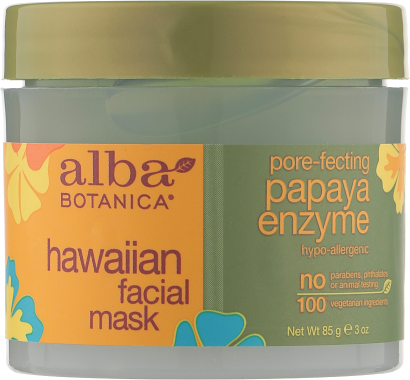Маска для лица с энзимами "Папайя" - Alba Botanica Natural Hawaiian Facial Scrub Pore Purifying Pineapple Enzyme — фото N1