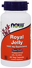Духи, Парфюмерия, косметика Маточное молочко, 1500 мг, в капсулах - Now Foods Royal Jelly 1500 mg, 60 Veg Capsules