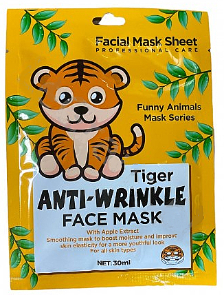 Тканинна маска "Тигр" - Wokali Animal Tiger Anti-Wrinkle Face Mask — фото N1