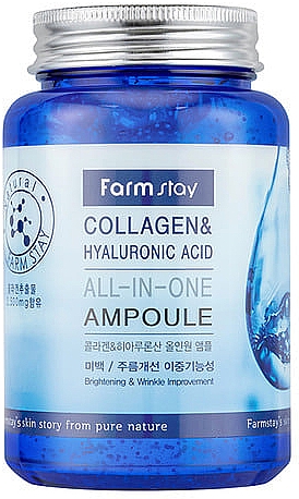 Ампульна сироватка з колагеном і гіалуроновою кислотою - FarmStay Collagen & Hyaluronic Acid All-In-One Ampoule — фото N3