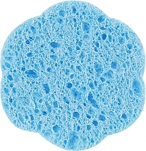Спонж для умывания из целлюлозы, 01355, голубой - Pollie Make-Up Removal Sponge — фото N1