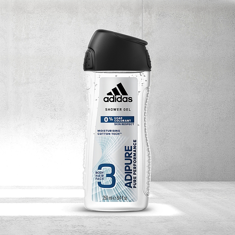 Гель для душа - Adidas Adipure 3-in-1 Shower Gel — фото N2