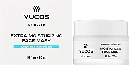 Зволожуюча маска з аквапоринами та гіалуроновою кислотою - Yucos Moisturizing Face Mask Aquaporins & Hyaluronic Acid — фото N2