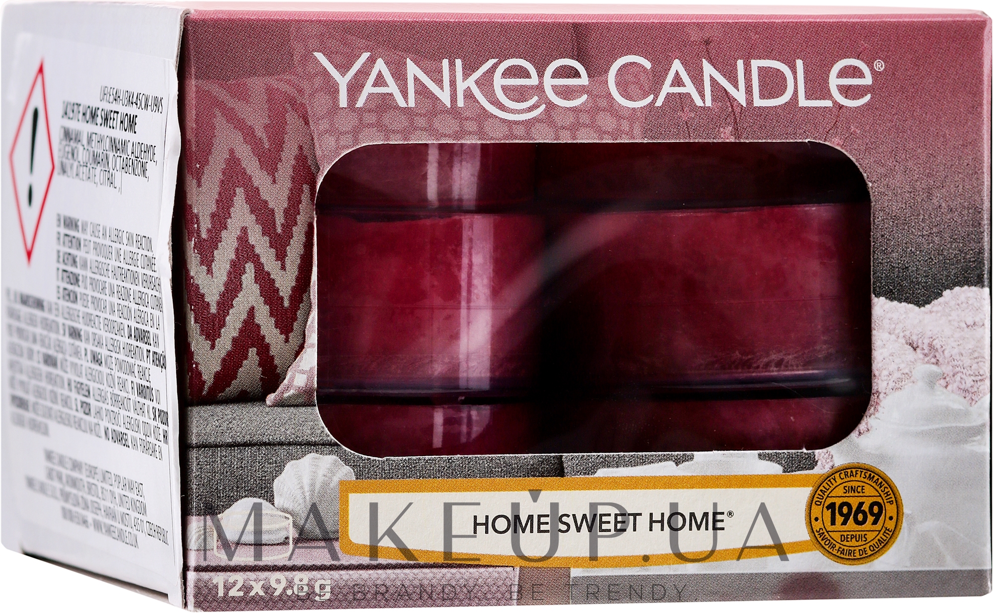 Чайні свічки - Yankee Candle Scented Tea Light Home Sweet Home — фото 12шт