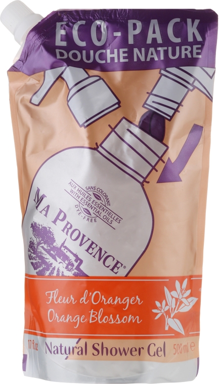 Гель для душа в экономичной упаковке "Апельсин" - Ma Provence Shower Gel Orange — фото N1