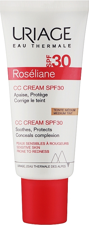 Корректирующий СС-крем - Uriage Roseliane Medium Tint CC Cream SPF 30