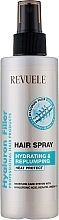 Парфумерія, косметика Спрей для волосся "Зволоження та відновлення" - Revuele Hyaluron Filler Hair Spray
