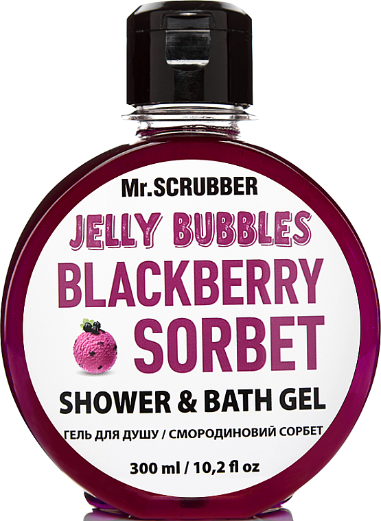 Гель для душу "Blackberry sorbet" - Mr.Scrubber Jelly Bubbles Shower & Bath Gel — фото N1