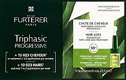 Трифазний засіб проти випадання волосся - René Furterer Triphasic Progressive 8 Flasks — фото N1