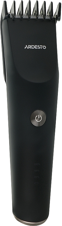 Машинка для стрижки с LED-индикацией заряда, черная - Ardesto HC-Y22-B — фото N1