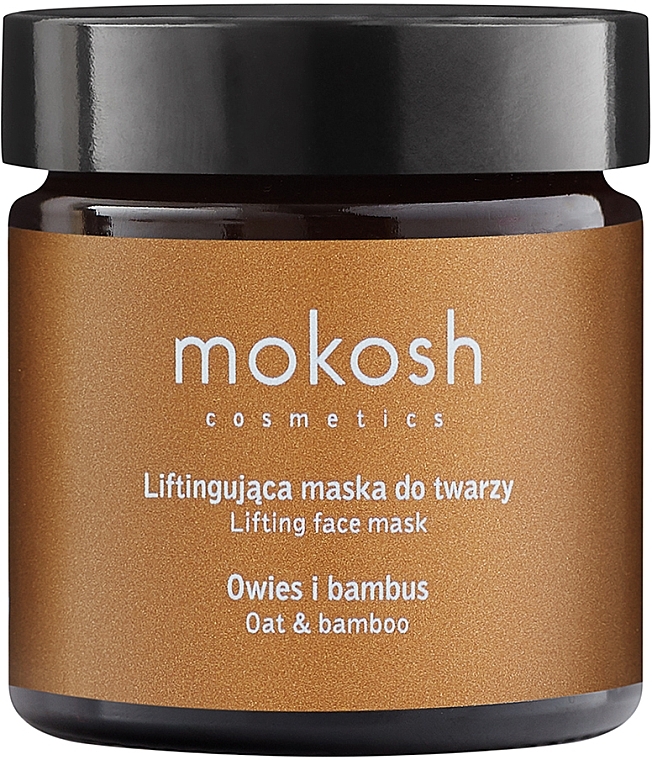 Лифтинг-маска для лица "Овес и бамбук" - Mokosh Cosmetics Lifting Face Mask Oats And Bamboo — фото N1