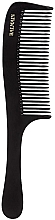 Глянцевая профессиональная расческа, черная - Balmain Color Comb Black — фото N1