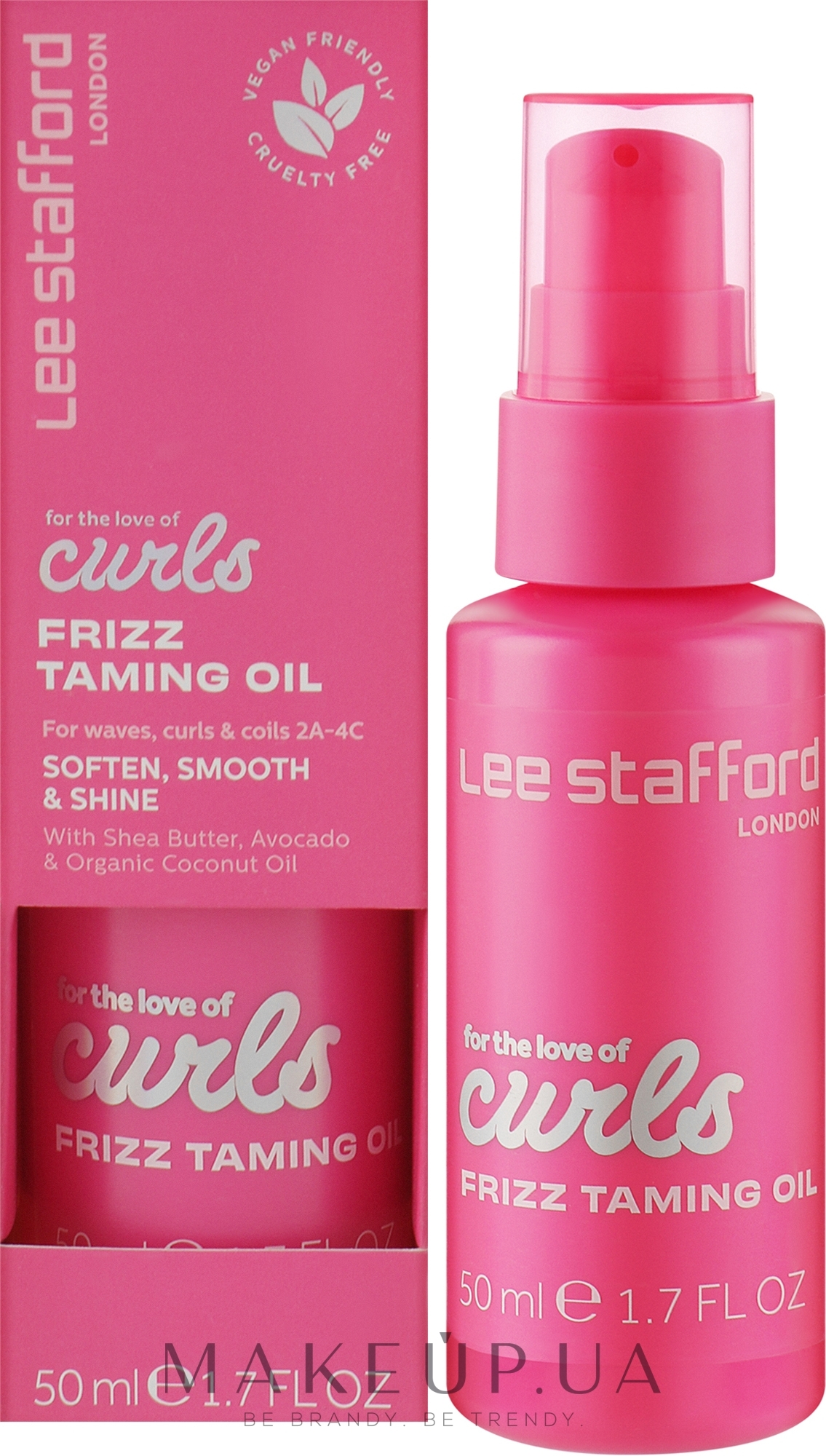 Масло для вьющихся волос - Lee Stafford For The Love Of Curls Frizz Taming Oil — фото 50ml