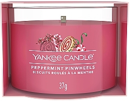 Духи, Парфюмерия, косметика Ароматическая мини-свеча в стакане "Мятные вертушки" - Yankee Candle Peppermint Pinwheels