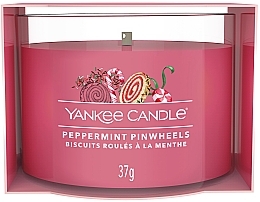 Ароматична міні-свічка у склянці "М'ятні вертушки" - Yankee Candle Peppermint Pinwheels — фото N1