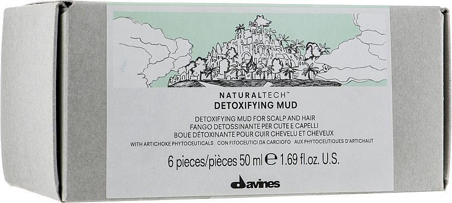 Маска детоксицирующая очищающая - Davines Detoxifying EDR Mud — фото N1