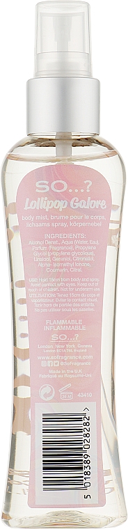 Спрей для тіла - So…? Lollipop Galore Body Mist — фото N2