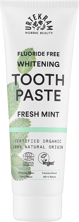 Органічна зубна паста "Свіжа м'ята" - Urtekram Sensitive Fresh Mint Organic Toothpaste — фото N1