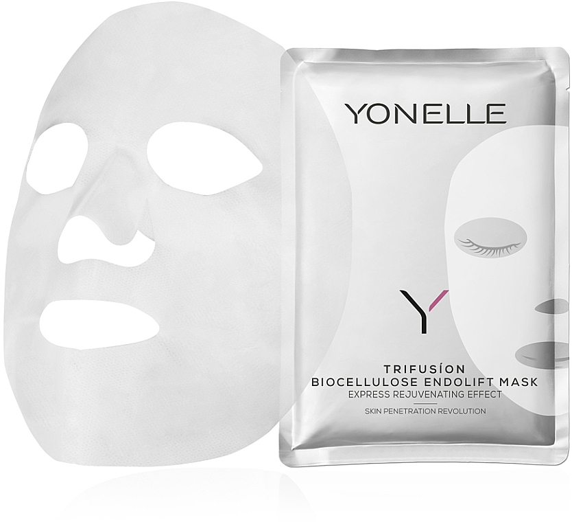 Тканинна маска для обличчя - Yonelle Trifusion Biocellulose Endolift Mask — фото N1