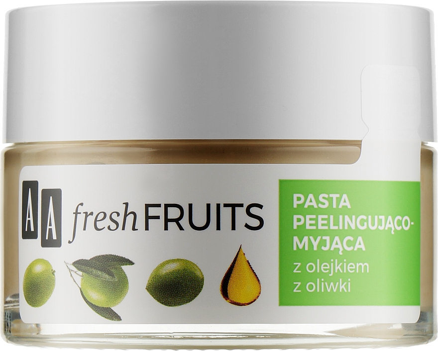 Паста-пилинг для лица с оливковом маслом - AA Fresh Fruits Healthy Glow