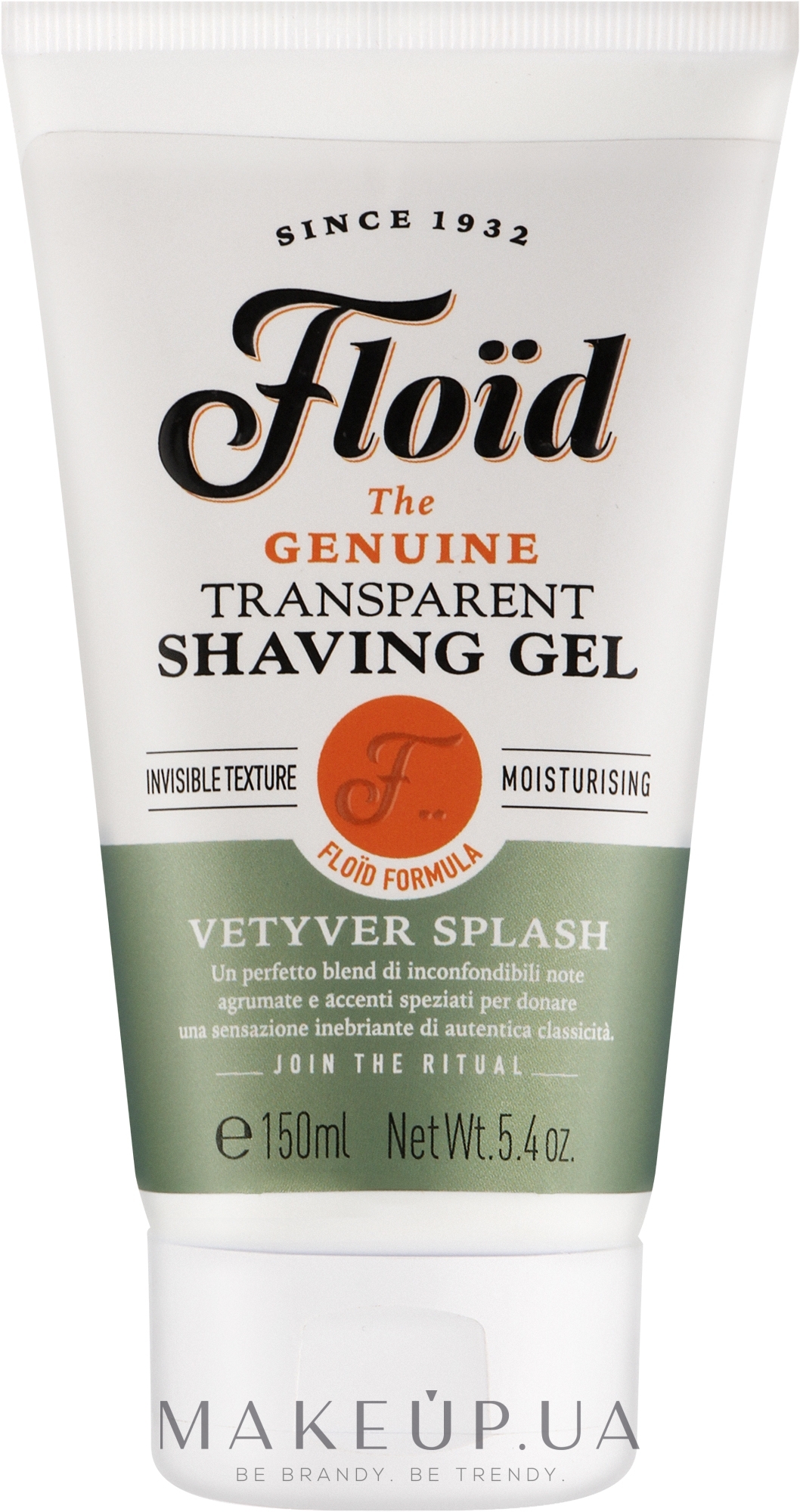 Прозрачный гель для бритья - Floid Vetyver Splash Shaving Gel — фото 150ml