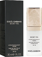 Зволожувальний праймер з ефектом сяяння - Dolce & Gabbana Secret Veil Hydrating Radiant Primer (тестер) — фото N2