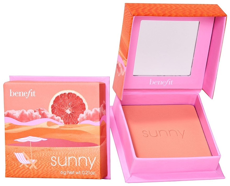 Рум'яна для обличчя - Benefit Sunny Warm Coral Blush — фото N2