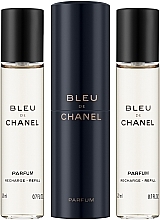 Chanel Bleu de Chanel Parfum Twist And Spray Set - Набор (parfum/20mlx3) — фото N2