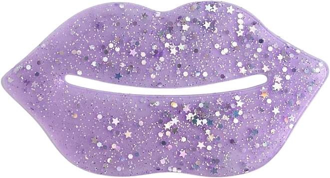 Гідрогелевий патч для губ із блискітками - IDC Institute Glitter Hydrogel Lips Pad Purple — фото N2