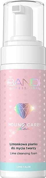 Пінка для вмивання "Лайм + алое" - Bandi Professional Young Care Lime Cleansing Refreshing Face Foam — фото N1